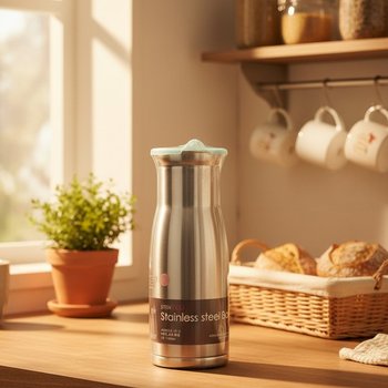 스텐 냉장고 물병 2호 1100ml 뚜껑컬러랜덤