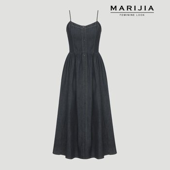 [4차리오더][MARIJIA] 데님 밴딩 나시 원피스_MOPA21052