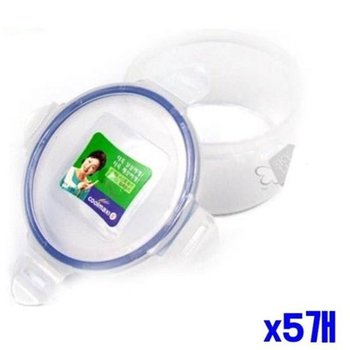 플라스틱 간편용기 원형 500ml x5개 플라스틱용기 (WF7C510)