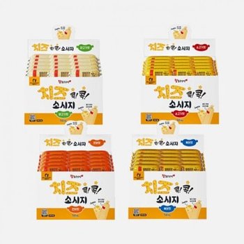 참좋은간식 콕콕 치즈소세지 50p 소시지 수제소세지 치즈소세지 비엔나소세지 킬바사