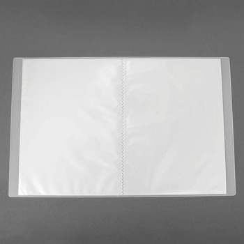 A4 QT85ES71 인덱스 클리어파일 60매 투명 정리 앨범 증권