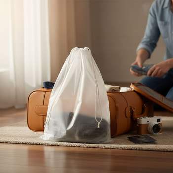 반투명 여행용 수납 파우치 30x40cm 10P LM-0864