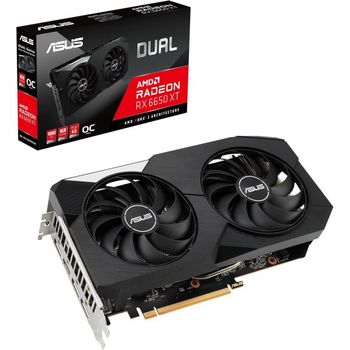 [해외] 영국 아수스 그래픽카드 ASUS Dual AMD Radeon RX 6650 XT OC Edition 8GB GDDR6 Gaming Graphic