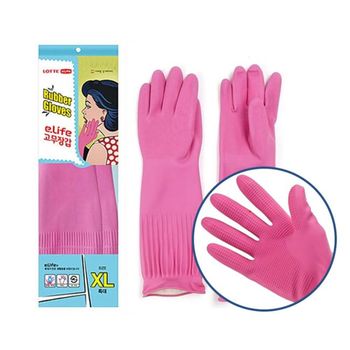 롯데 고무장갑 특대 1P 주방 설거지 라텍스 장갑 고무장갑티