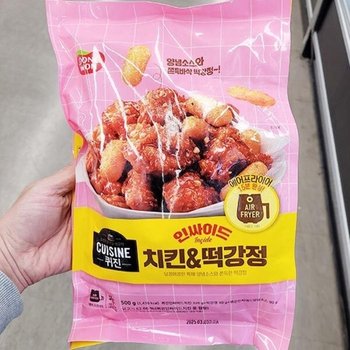 퀴진 인싸이드 치킨  떡강정 500g 800350