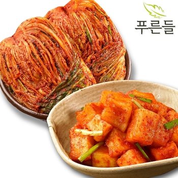 [푸른들] 양념한가득 남도식 포기김치 2kg + 깍두기 2kg