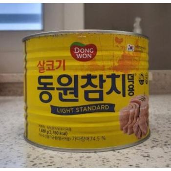 동원 라이트 스탠다드 참치 1.88kg x 6캔 업소용 덕용 (S36836779)