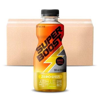 [T] 빙그레 슈퍼부스트 에너지드링크 파워충전 500ml 24개입 / 제로...