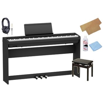 [해외] Roland FP-30X BK 블랙 전용 스탠드  페달 + 높이 조절 의자 세트