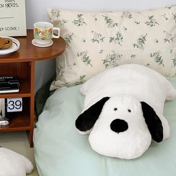 바둑이 강아지 인형 바디필로우 70cm 귀여운 애착인형 안고자는베개