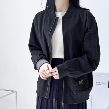 캐주얼 Y2K 페어 박시핏 데일리걸 봄버자켓 파일럿 아우터 아우터 점퍼 커플 여자점퍼