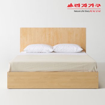 비바 템바보드 호텔 수납 침대+라텍스탑매트 Q LBK058