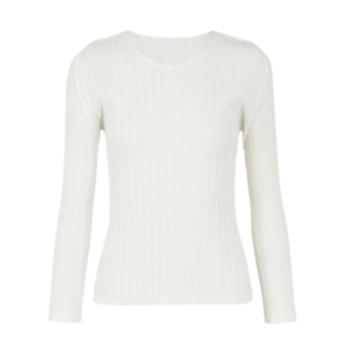 [해외] 플리츠플리즈 티셔츠 RIB PLEATS BASICS FK111