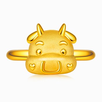 소 돌반지 24K 순금 1g