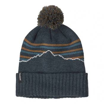 [해외] 파타고니아 파우더 타운 비니 피츠 로이 스트라이프 니트 스모울더 블루 29187FISS 1084016