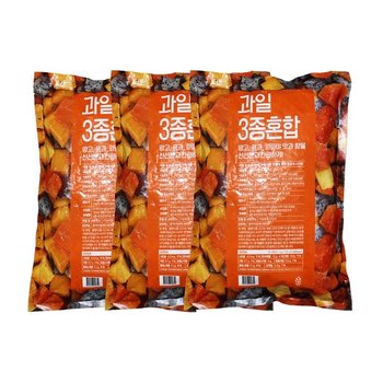산들네이처 혼합과일 다이스 3kg (1kg x 3봉)