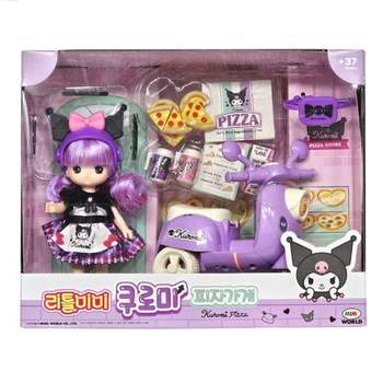 역할놀이 DQ21TN63 캐릭터 인형 리틀미미 쿠로미 피자가게