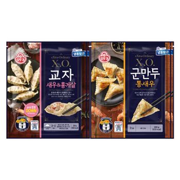 XO 교자 새우 홍게살 324g 2봉 + 통새우군만두 300g 2봉[35376205]