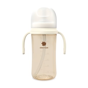 그린핑거 베베그로우 PPSU 빨대컵 크림베이지 280ml