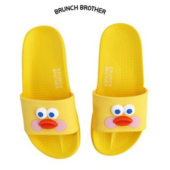 여자여름신발 로마네 브런치브라더 팝아이 슬리퍼 옐로우덕 택1