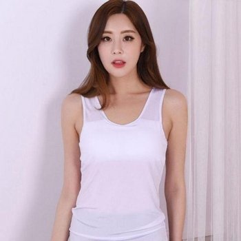 인견런닝 카밀라 시원한 인견 섬유 쿨-캡내장 (45DNO)