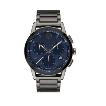 [해외] 모바도 뮤지엄 스포츠 크로노그래프 쿼츠 블루다이얼 청판 남성 시계 0607624