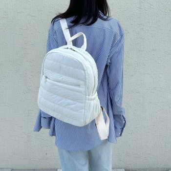 레네 여성 포켓 귀여운 데일리 패딩 백팩 L92176