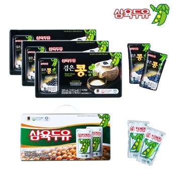 삼육두유 검은콩과 칼슘 60팩+삼육20팩, 총80팩