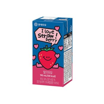 연세 딸기우유 190ML x 24개