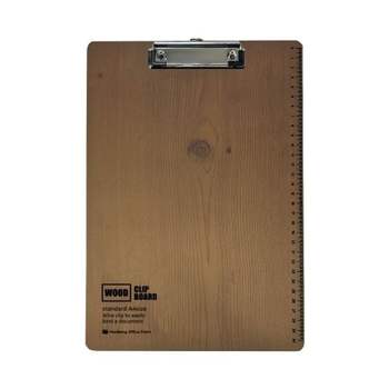 희망화일 A4 MDF 클립보드 다크우드 10개묶음
