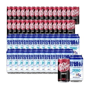닥터페퍼 제로 190ml 30캔 + 암바사 제로 345ml 24캔