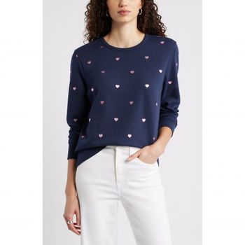 [해외] Caslon 캐슬론 호일 하트 프린트 스웨트셔츠 7578114