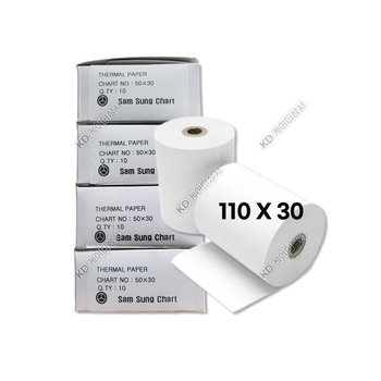 삼성 TH페이퍼 110X30 순번대기표 감열프린터용지 포스기용지 카드전표