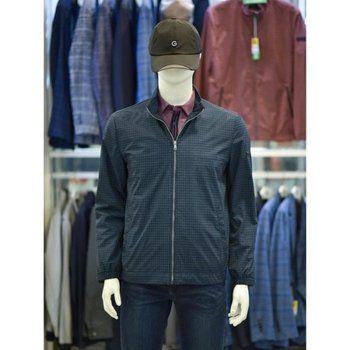 그?조이 세이브존03 남성 골프 가을 체크 바람막이 점퍼 GM22WJ11M(틸블루) (10975569)