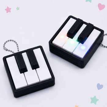 LED 5키 피아노 클리커 키캡 키링 건반 딸깍이 키보드 킵캡 클릭커 피