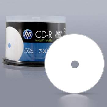 HP Media CD-R Printable 52x 700MB 50p 케익 케이스 공CD CD CDRW 공시디 시디