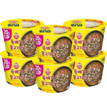 오뚜기 뚝배기 불고기밥 320g 6개/컵밥 즉석밥 뚝불 간편식 (S12496313)