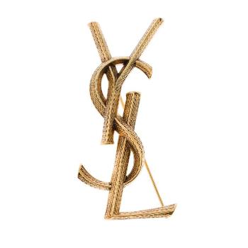 SAINT LAURENT 생로랑 골드 브로치 700582Y15008204