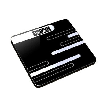 디지털 체중계 블랙 컬러 스마트 체중측정기 정확도 전자체중계 체중측정계 디지털체중계 온도측