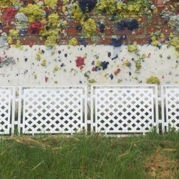 카페소품애견펜스 정원 애완동물 격자형1p 가드닝 소형펜스