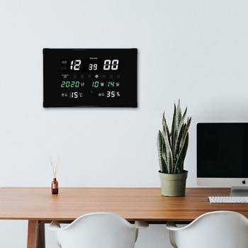 코트론 GPS 오차없는 LED 벽시계 요일 온도 습도 날짜 표시 가정용 KMG-2640