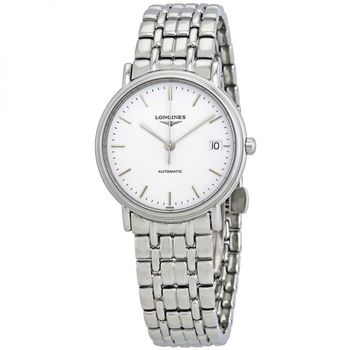 [해외] Longines 롱진스 프레즌스 오토매틱 화이트 다이얼 여성용 시계 7901770