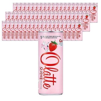 동아오츠카 오라떼 딸기 240ml X 60캔 무색소 무탄산 캔