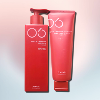 아모스 리뉴 카멜리아 헤어2종(샴푸클리어500g+듀얼케어팩250ml)