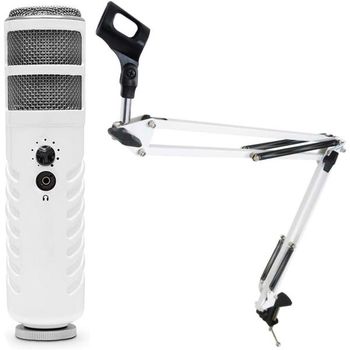 [해외] 독일 로데 마이크 방송용 Rode Podcaster MKII USB Microphone Keepdrum NB35 WH White Articula