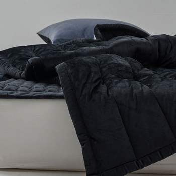 빌리 066NED58 블랙 부드러운 리버서블 극세사 퀸 차렵 이불