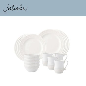 [해외] 줄리스카 르 빠니에 Le Panier 16pc Setting - Whitewash (1set / 16pc)