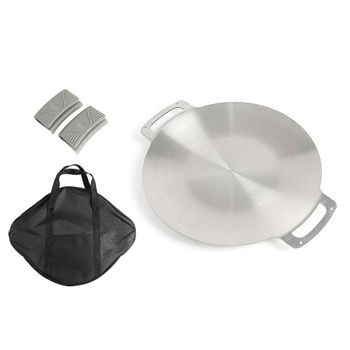 가스레인지 스텐 그리들 33cm 홈파티 삼겹살 차박 고기굽기