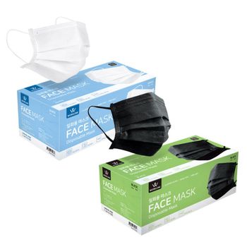 워크라인 일회용 마스크 멜트블로운 3중필터 50입 1박 위생마스크 일회용마스크 코로나마스크