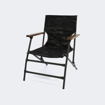 캠프긱스 밀 체어 멀티캠 블랙 / 빈티지 와일드 캠핑 영국군 로버체어